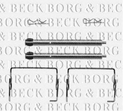 BORG & BECK bbk1132 -  Комплектующие, колодки дискового тормоза